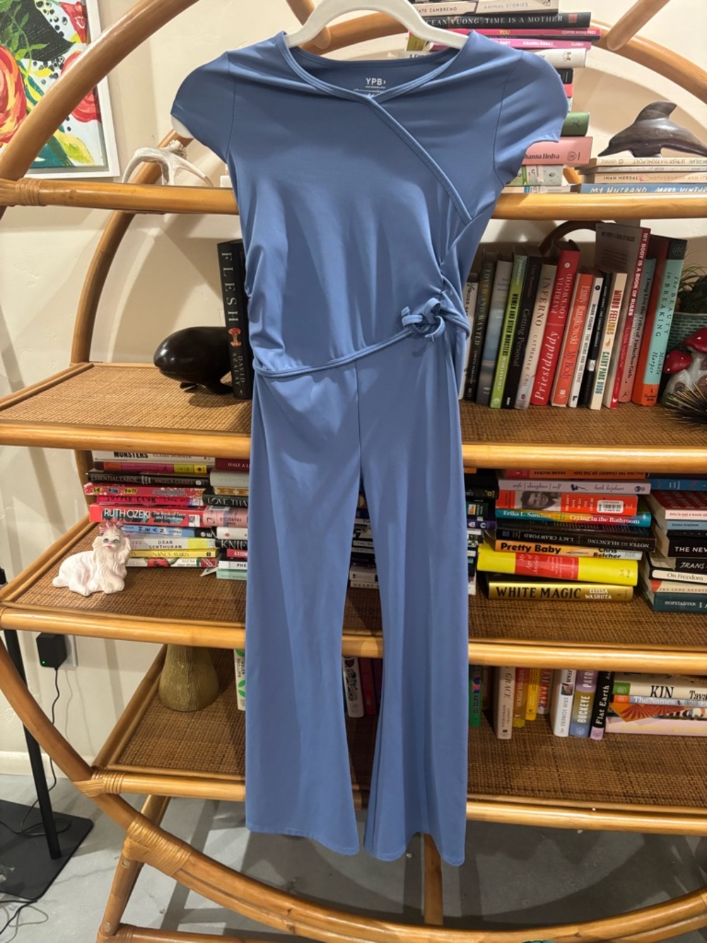 abercrombie kids periwinkle wrap jumpsuit